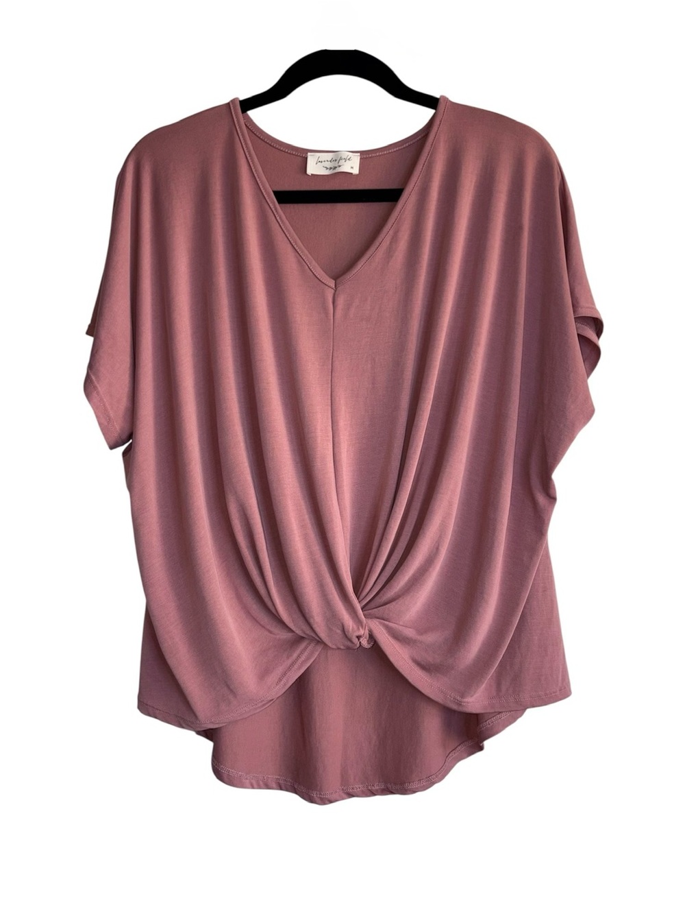 Lavender Field Mauve Short Sleeve Blouse